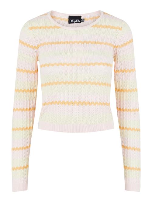 Se PIECES Pullover 'Venice'  creme / mørkegul ved About You