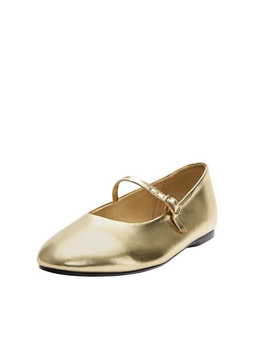 Pull&Bear Ballerinasko med rem  guld