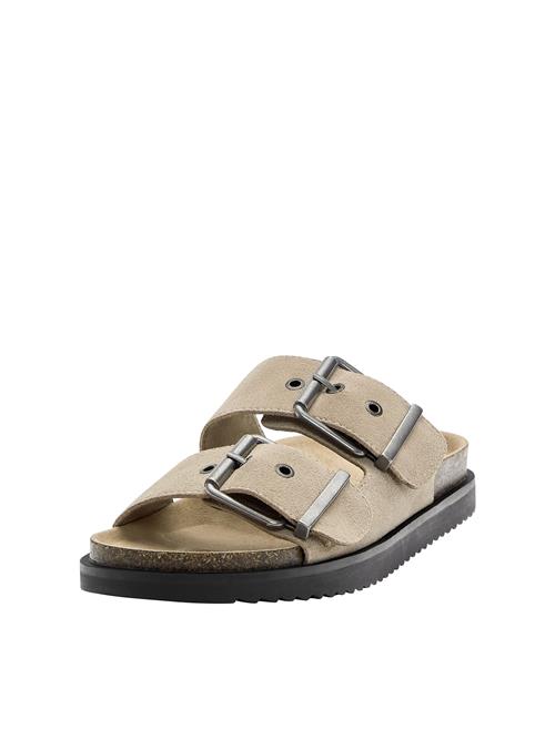 Pull&Bear Pantoletter  beige / sølv