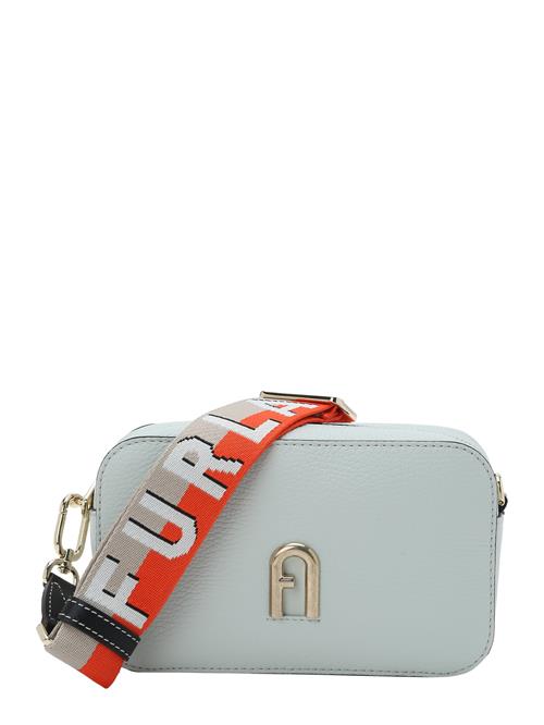 FURLA Skuldertaske 'PRIMULA MINI'  grå / mørkeorange / sort / hvid