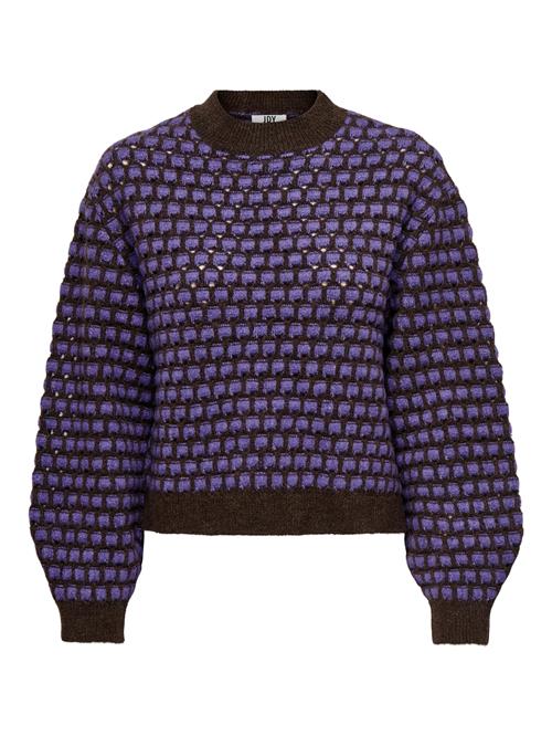 JDY Pullover 'Darlina'  mørkebrun / lilla