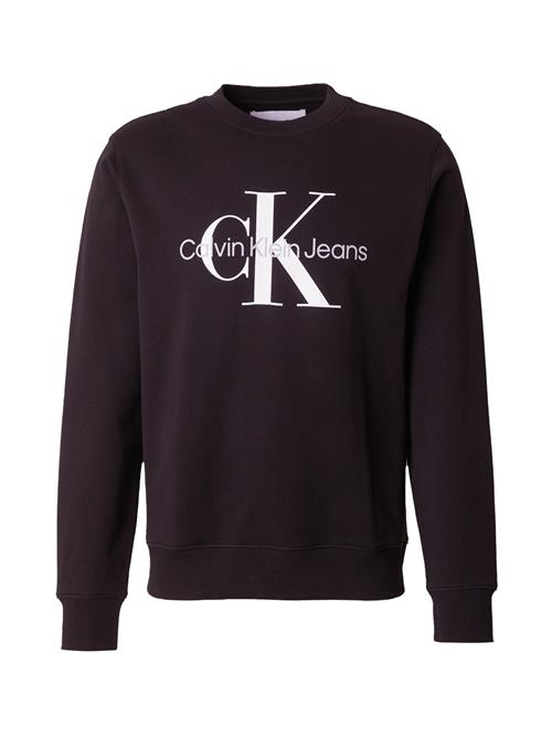 Calvin Klein Jeans Sweatshirt  lysegrå / sort / hvid