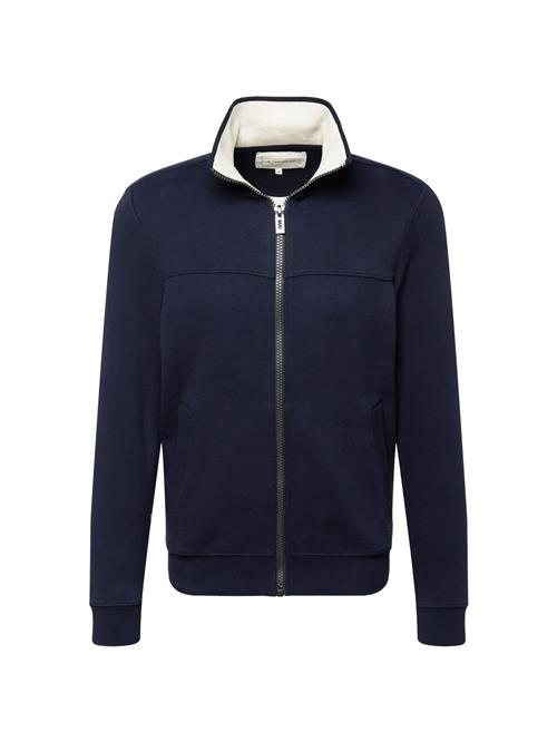 TOM TAILOR Sweatjakke  navy / hvid