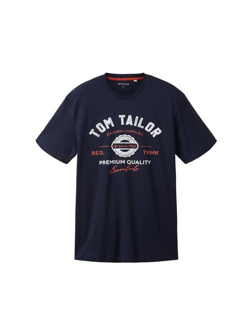 TOM TAILOR Bluser & t-shirts  natblå / mandarin / hvid