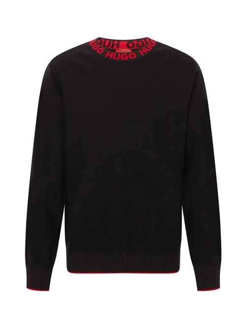 Se HUGO Pullover 'Smarlo'  rød / sort ved About You