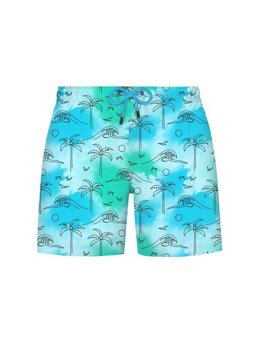 WESTMARK LONDON Badeshorts 'TROPIC'  turkis / grøn / sort