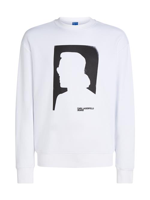 Se KARL LAGERFELD JEANS Sweatshirt  royalblå / sort / hvid ved About You