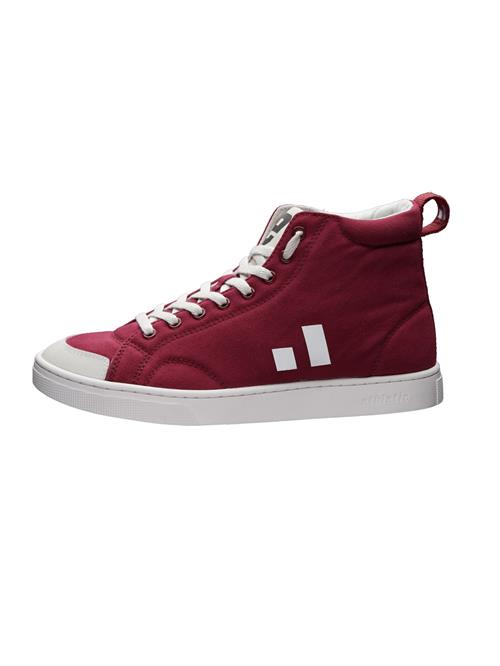 Ethletic Sneaker high 'Active Hi Cut'  mørkerød / hvid