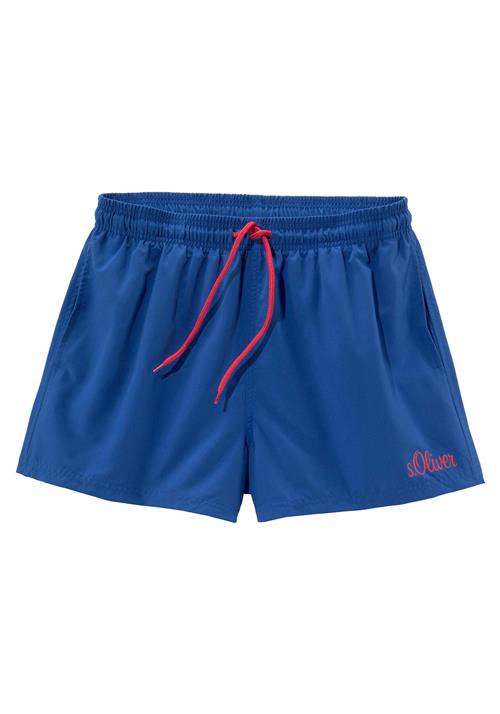 s.Oliver Badeshorts  royalblå / grenadine