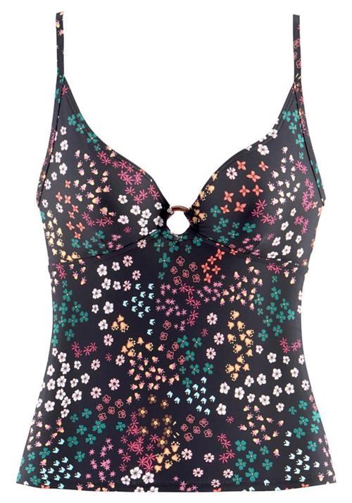 s.Oliver Tankini-overdel 'Milly'  gul / grøn / pink / sort