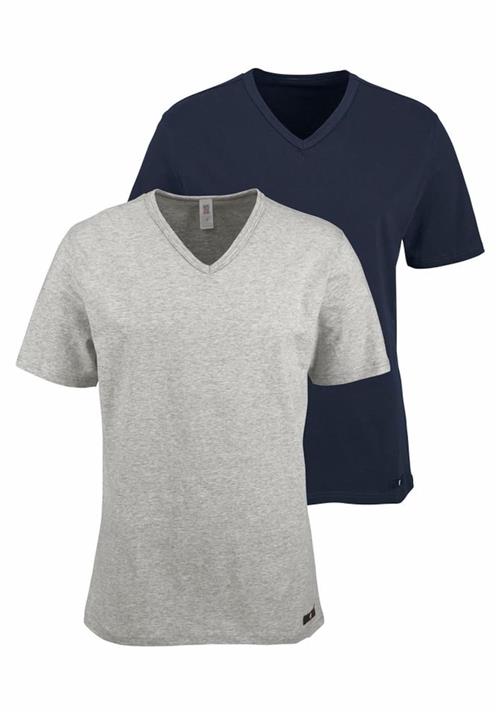 H.I.S Bluser & t-shirts  marin / grå-meleret