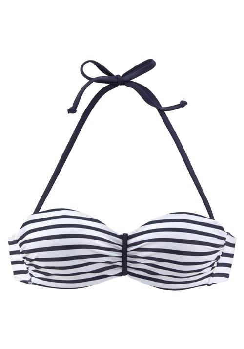 VENICE BEACH Bikinioverdel  navy / hvid