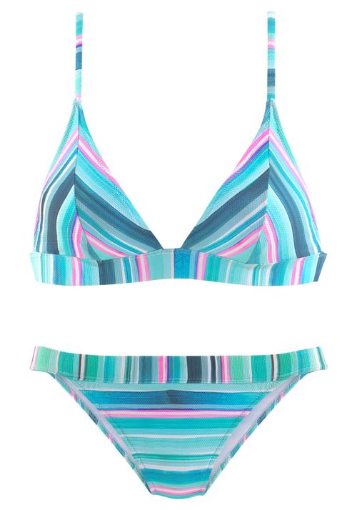 Se VENICE BEACH Bikini  turkis / aqua / pink / hvid ved About You