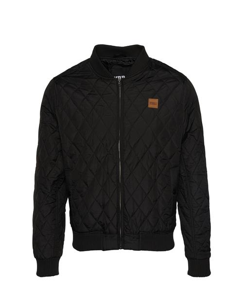 Urban Classics Overgangsjakke 'Diamond Quilt'  brun / sort