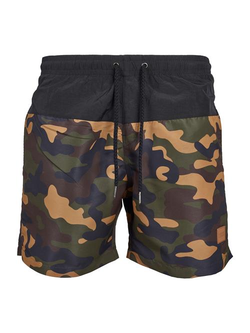 Urban Classics Badeshorts  brun / lysebrun / oliven / sort