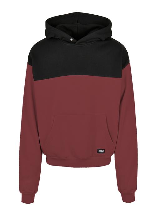 Urban Classics Sweatshirt  vinrød / sort