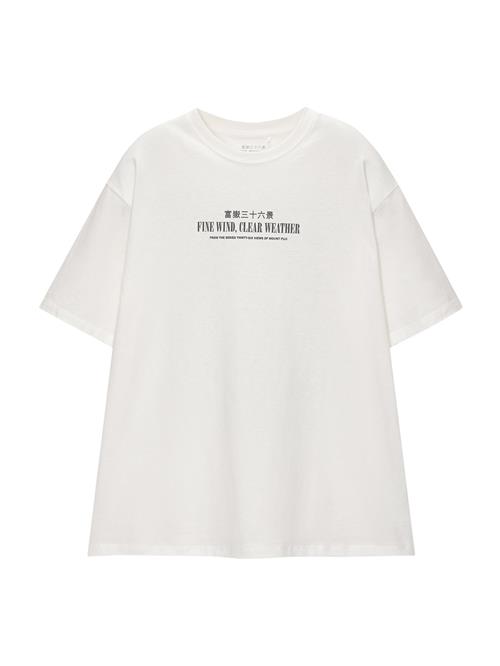 Pull&Bear Bluser & t-shirts  grå / sort / hvid