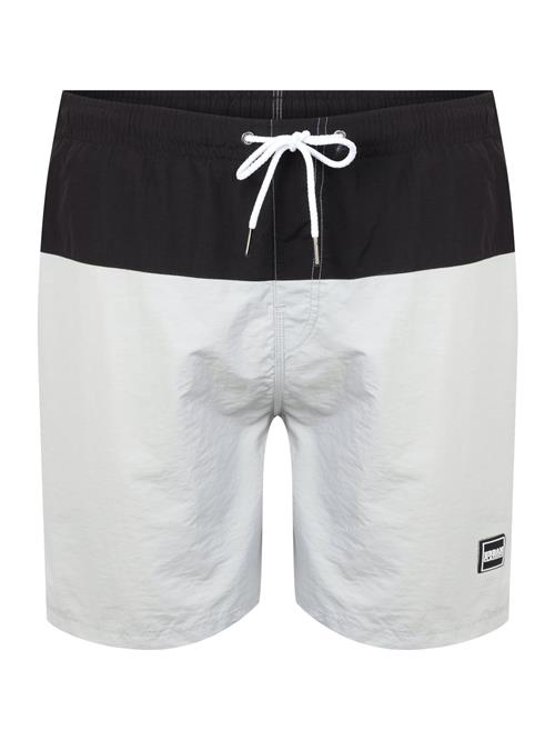 Urban Classics Badeshorts  lysegrå / sort