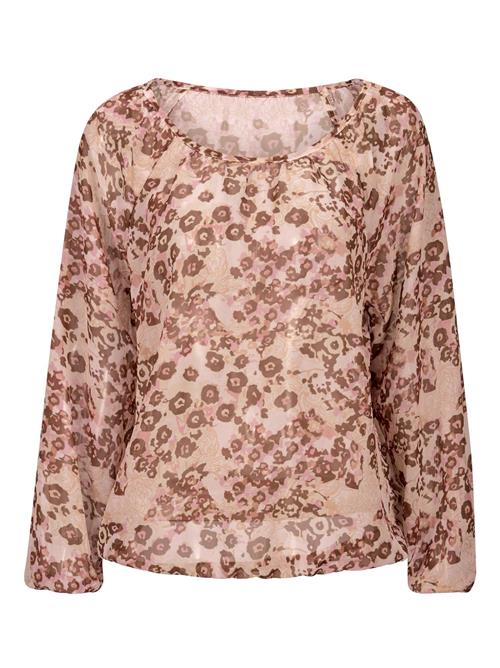 Linea Tesini by heine Bluse  beige / brun / pink