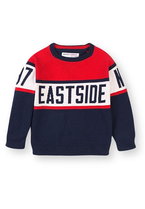 Se MINOTI Pullover  navy / rød / offwhite ved About You