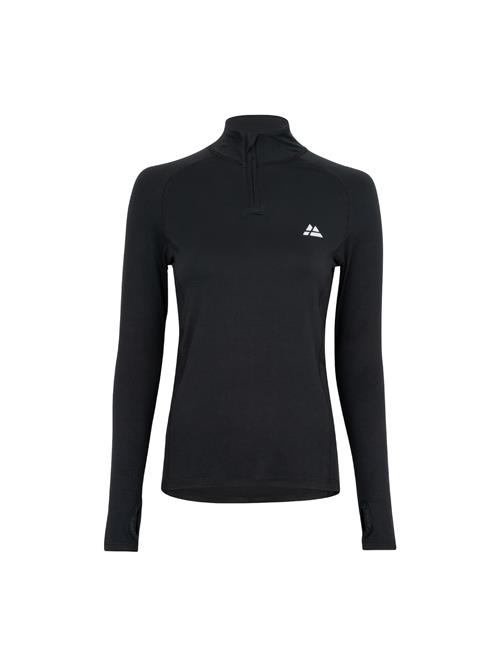 DANISH ENDURANCE Funktionsbluse 'Half Zip'  sort / hvid