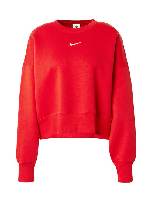 Se Nike Sportswear Sweatshirt 'Phoenix Fleece'  rød / hvid ved About You