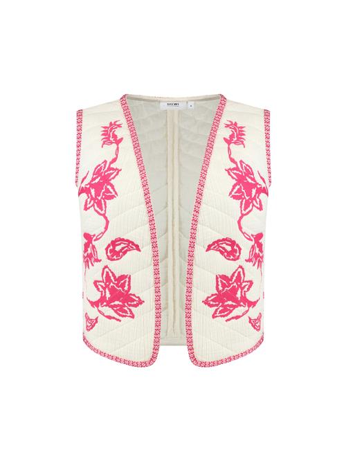 Shiwi Vest 'GILET'  pink / hvid