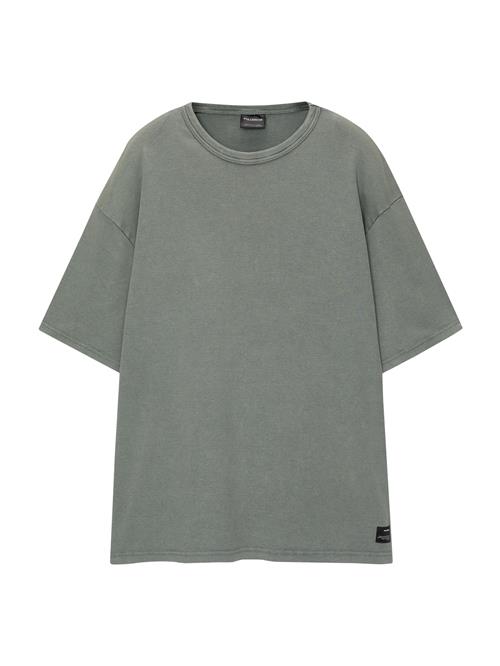 Pull&Bear Bluser & t-shirts  mørkegrøn / sort