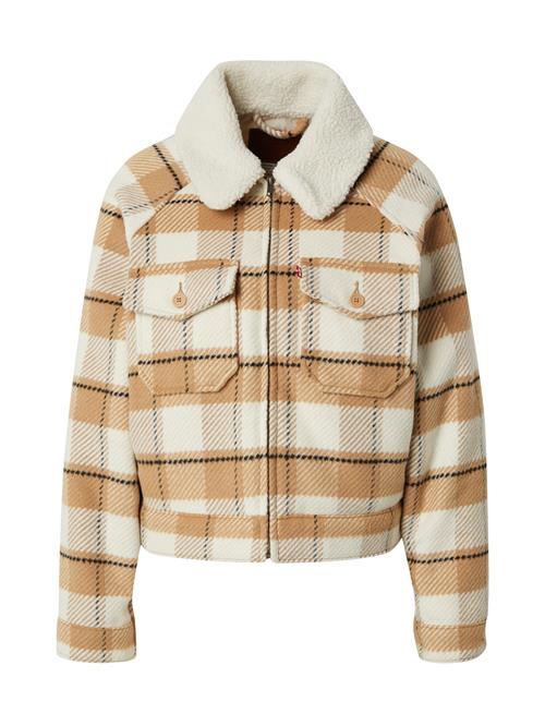 Se LEVI'S ® Overgangsjakke 'Shrunken 90's Flannel Jacket'  creme / mokka / sort ved About You