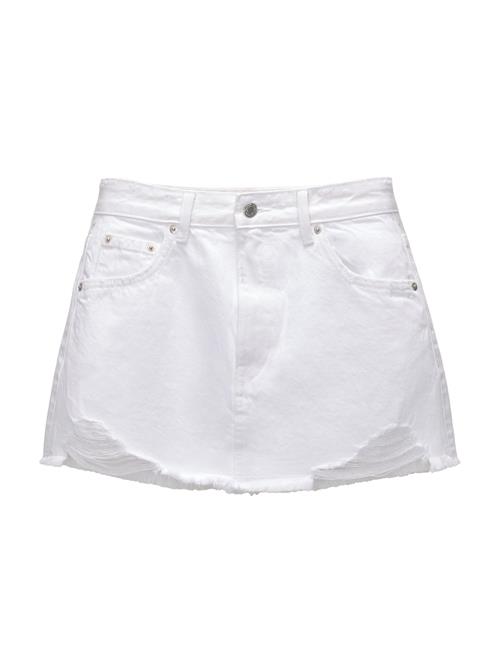 Pull&Bear Nederdel  white denim