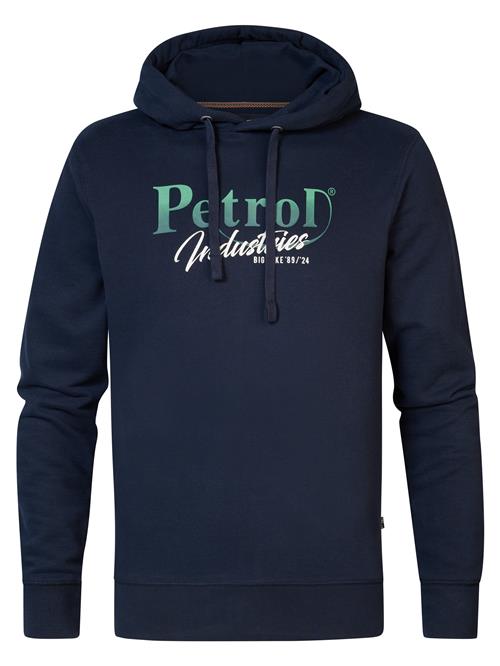 Se Petrol Industries Sweatshirt 'Tuntutuliak'  navy / cyanblå / hvid ved About You