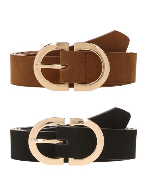 studioselect Bælte  cognac / guld / sort