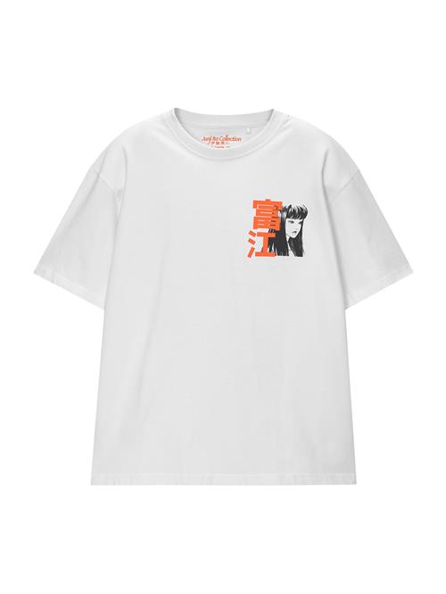 Pull&Bear Bluser & t-shirts  orange / sort / hvid