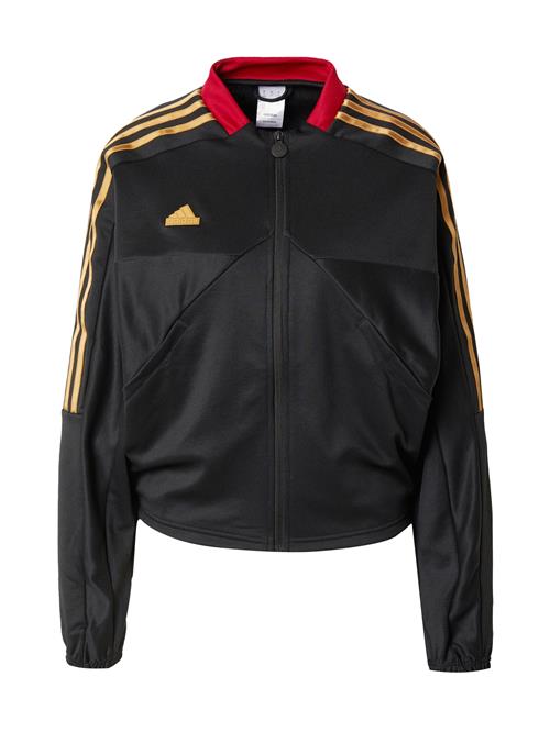 ADIDAS SPORTSWEAR Træningsjakke 'TIRO'  cappuccino / rød / sort