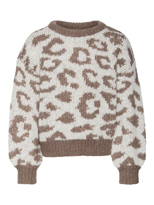 Se Vero Moda Girl Pullover 'ZELMA'  ecru / brun ved About You