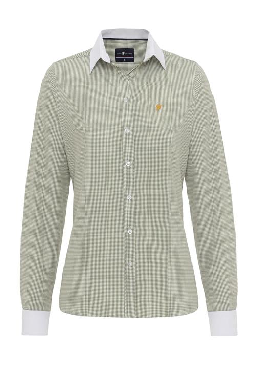 DENIM CULTURE Bluse  gul / grøn / hvid