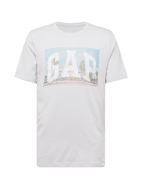 GAP Bluser & t-shirts 'BEACH PHOTOREAL'  lyseblå / lysegrå / mørkegrøn