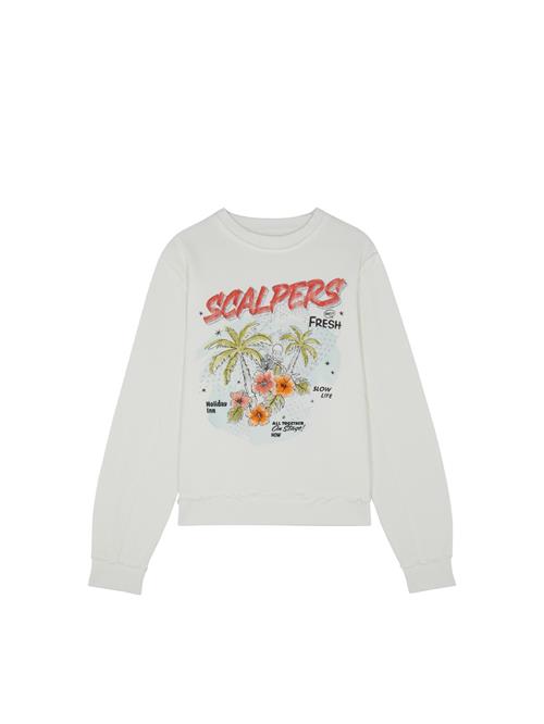 Se Scalpers Sweatshirt 'New Kiss'  blandingsfarvet / offwhite ved About You