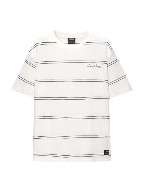 Pull&Bear Bluser & t-shirts  mørkeblå / offwhite