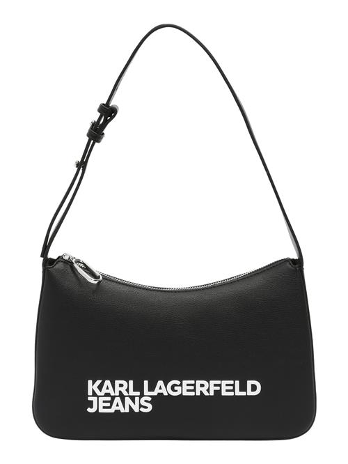 KARL LAGERFELD JEANS Skuldertaske 'Essential'  sort / hvid