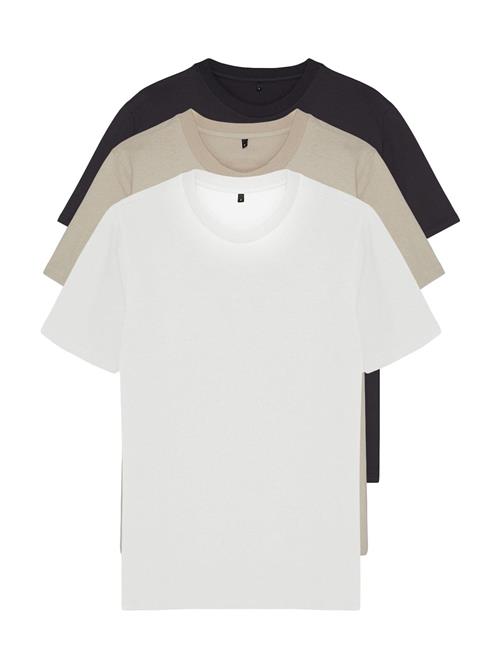 Trendyol Bluser & t-shirts  beige / antracit / hvid