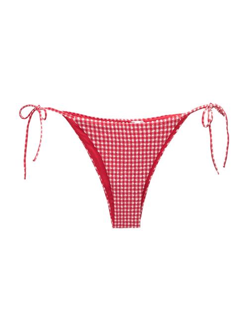 Pull&Bear Bikinitrusse  blodrød / hvid