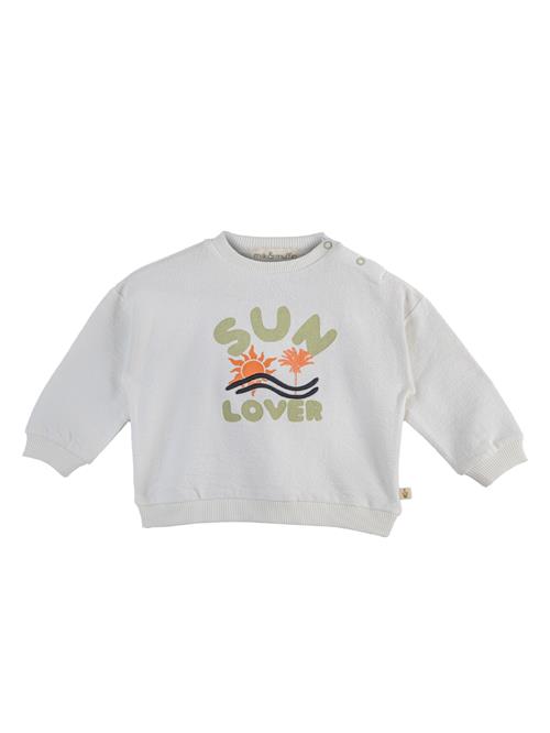 Milk & Muffin Sweatshirt 'Evan'  grøn / orange / sort / offwhite