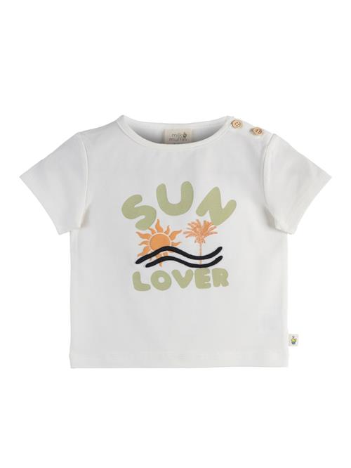 Milk & Muffin Bluser & t-shirts 'Lindon'  pastelgrøn / lyseorange / sort / hvid