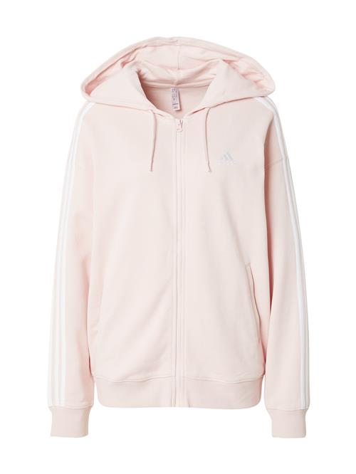 ADIDAS SPORTSWEAR Sportssweatjakke 'Essentials'  pastelpink / hvid