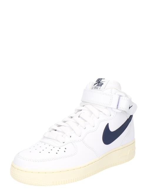 Nike Sportswear Sneaker high 'Air Force 1 07'  marin / hvid