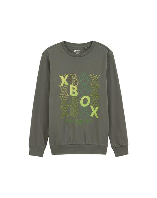 Se WE Fashion Sweatshirt  gul / grøn / khaki ved About You