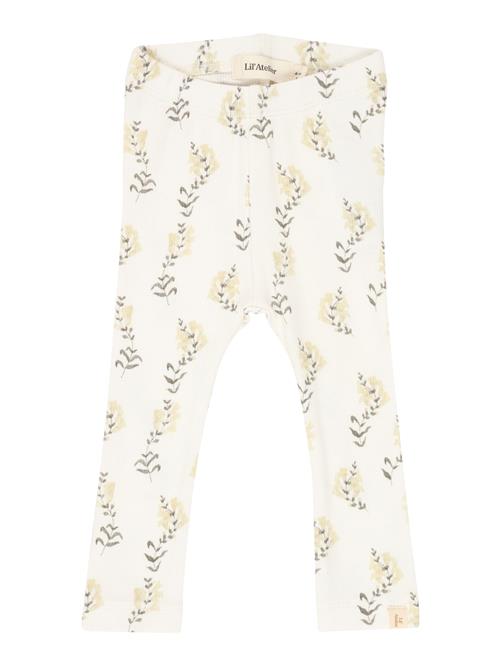 Lil'Atelier Leggings 'NBFGAVO'  sand / antracit / hvid