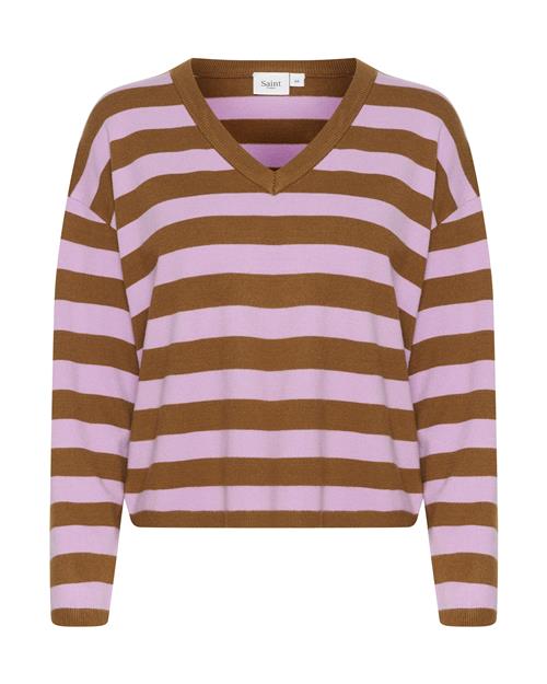 SAINT TROPEZ Pullover 'Fikam'  brun / pink