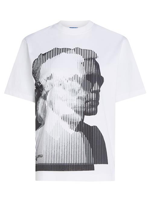 KARL LAGERFELD JEANS Shirts  grå / hvid